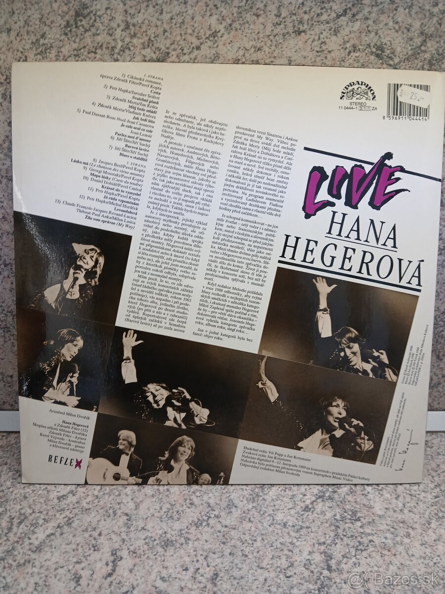 Hana Hegerová – Live - 2