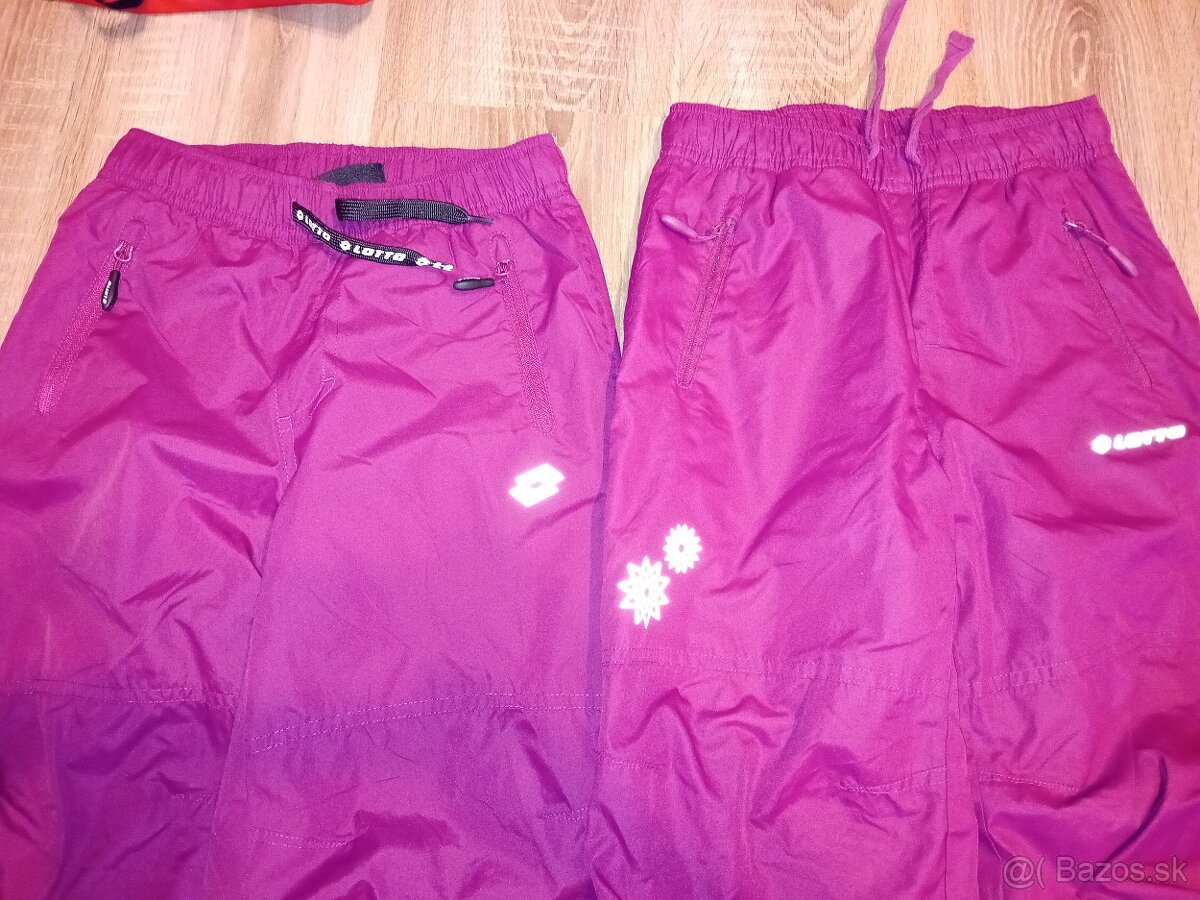 Zateplené šušťáky - Lotto vo veľ. 128/134 - 2