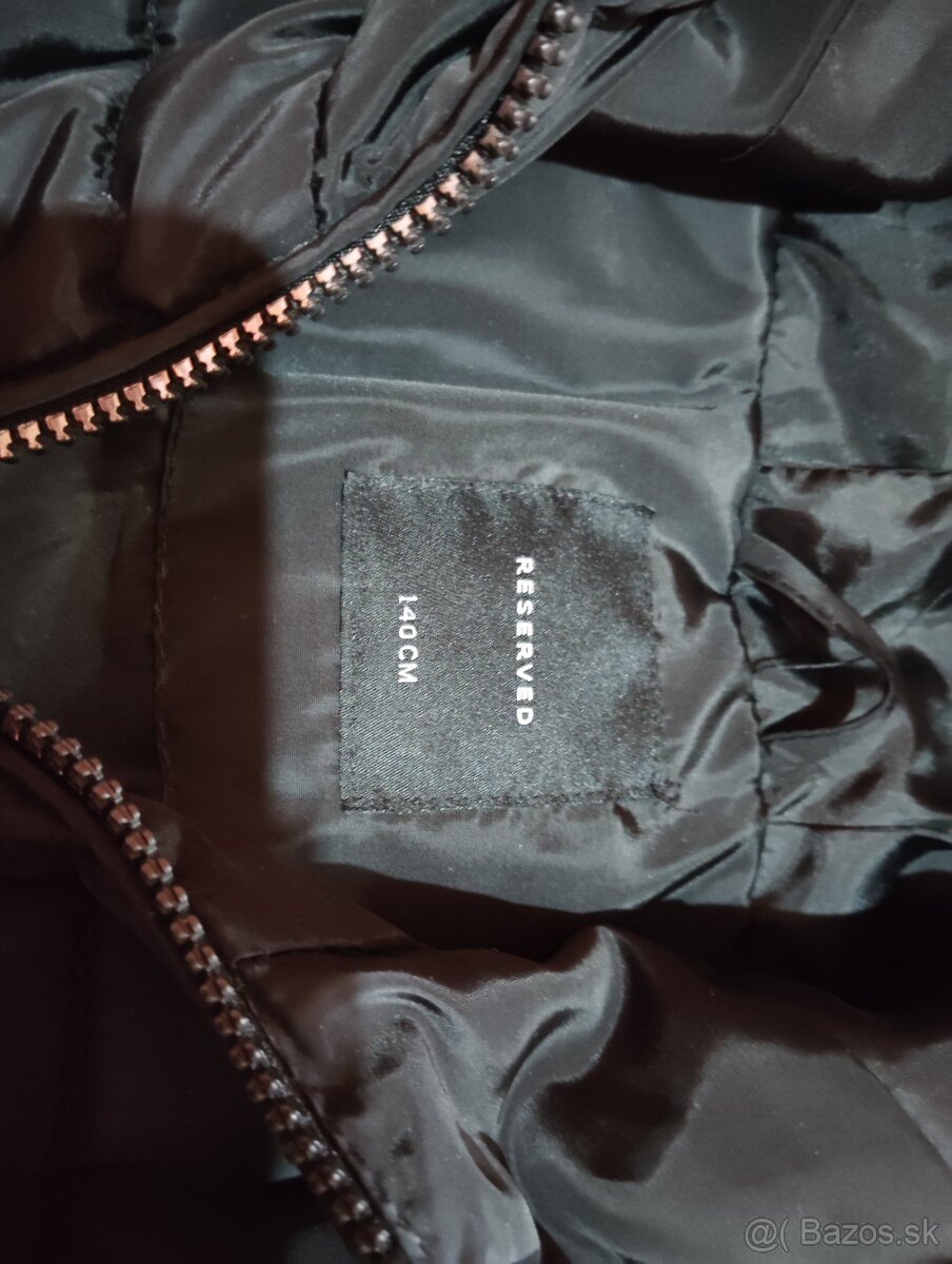 Čierna zimná bunda Reserved veľ.140 - 2