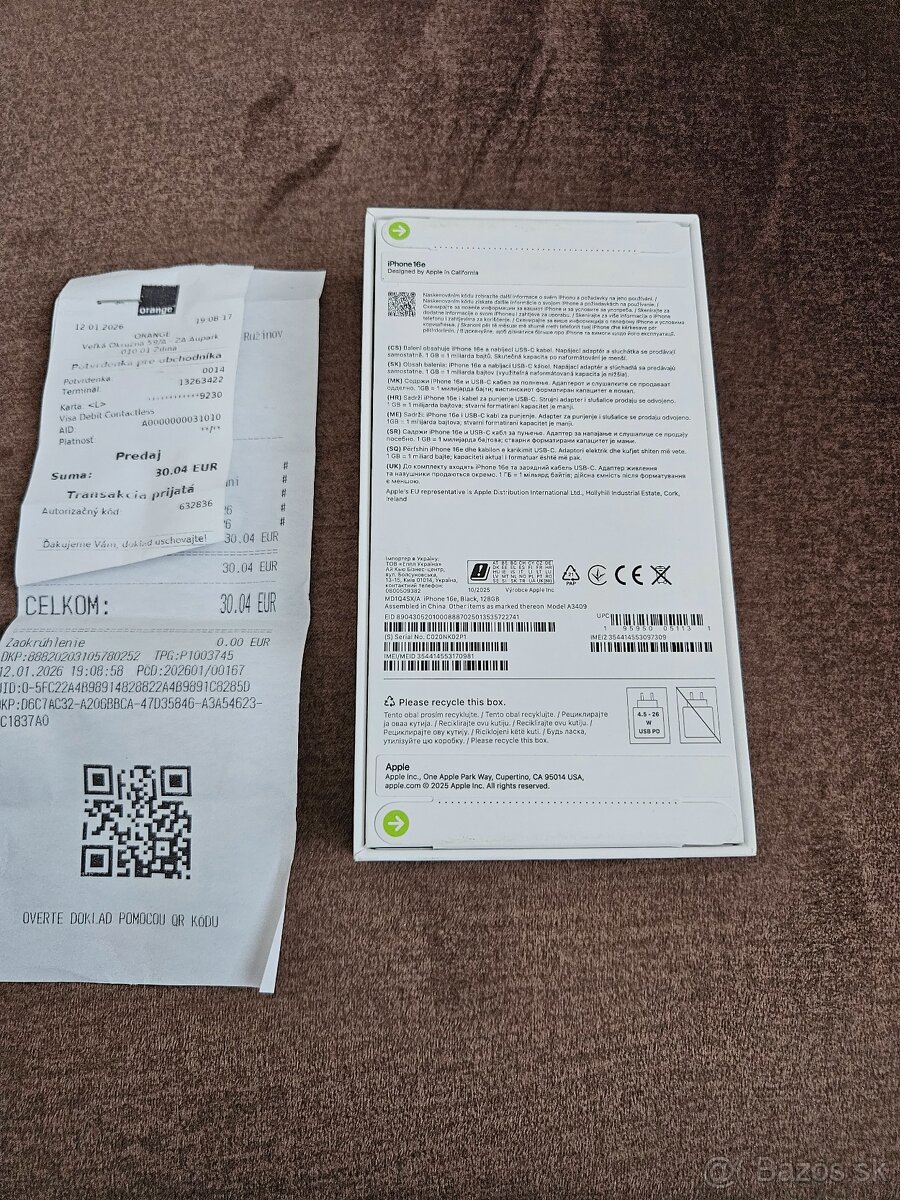 Apple iphone 16e 128 nerozbaleny - 2