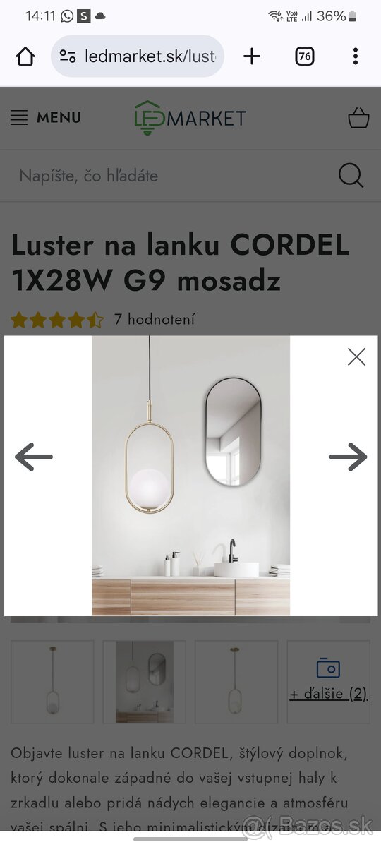 Kupelnove svietidlo - 2