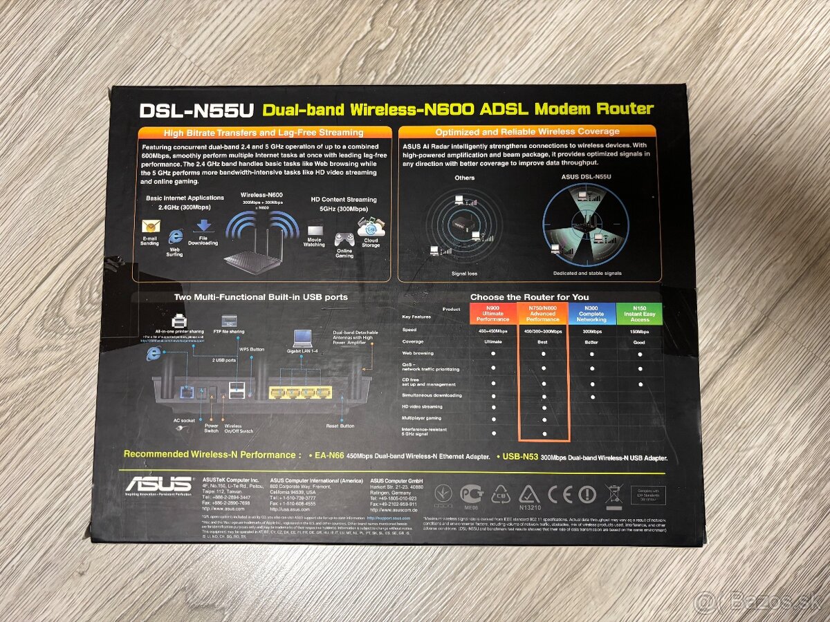 ASUS N600 ADSL router - 2