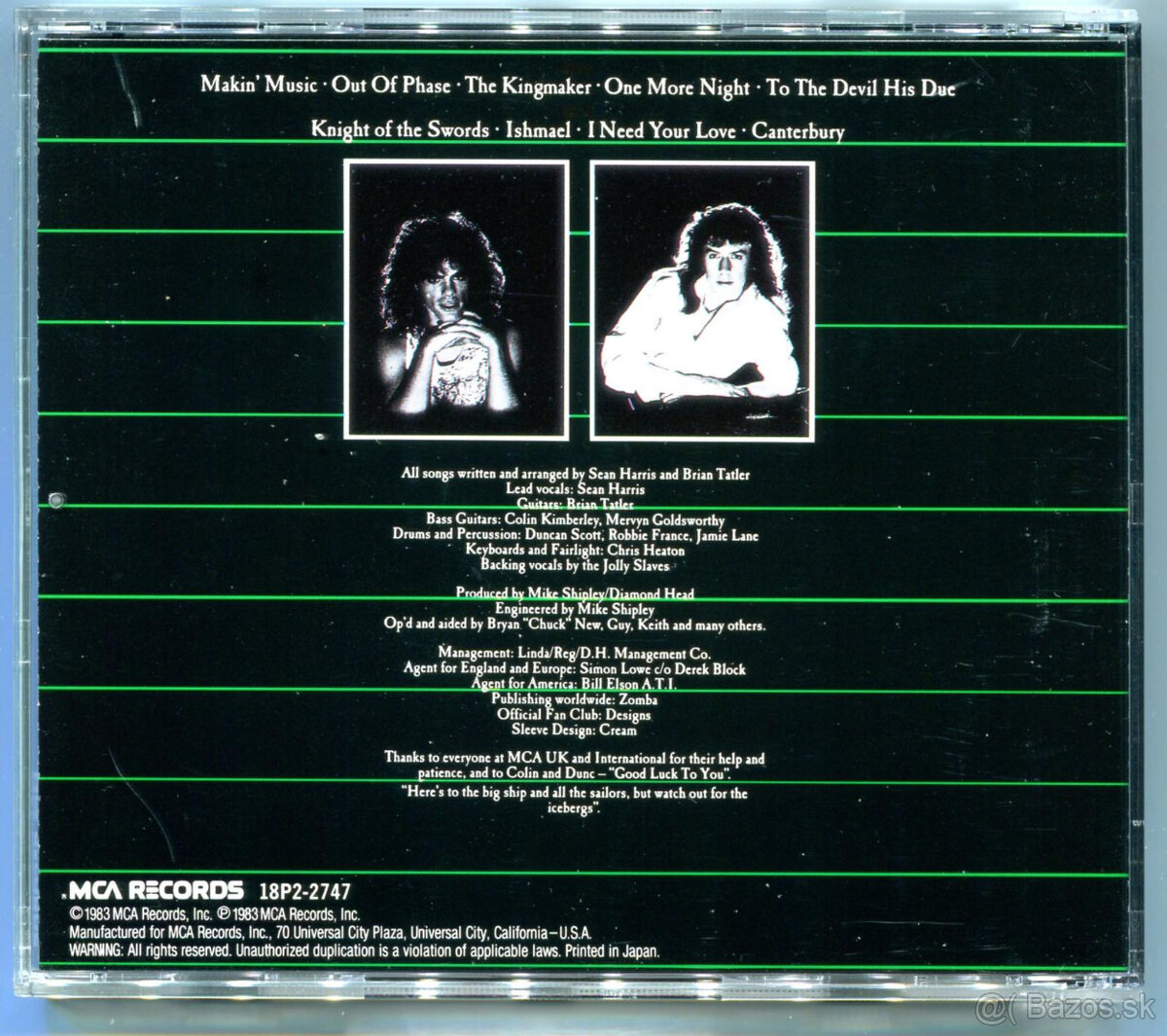 CD Diamond Head – Canterbury 1983 - 2