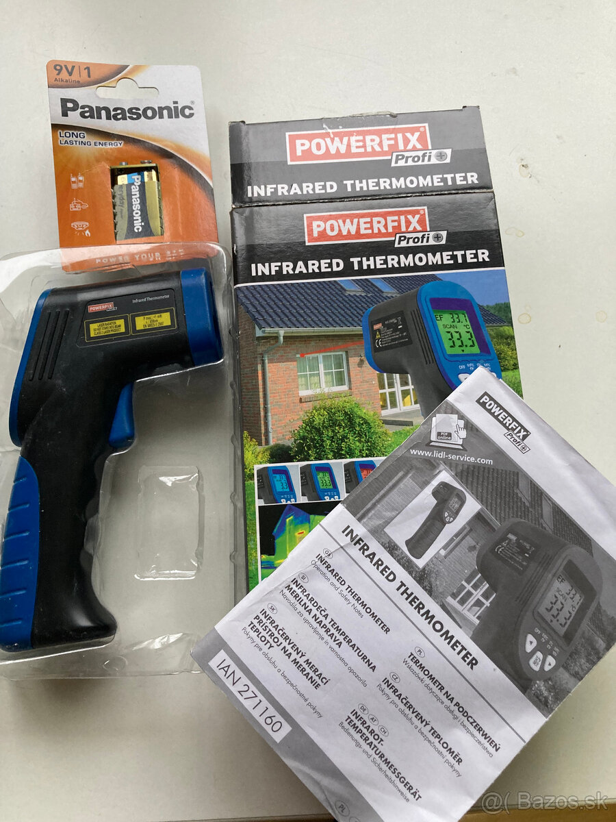 Infračervený teplomer "POWERFIX Profi" , 10 € - 2