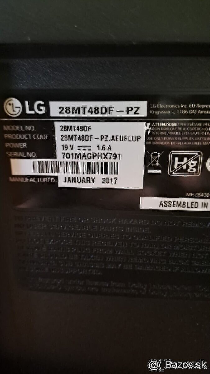 Televizor/Monitor - LG 28MT48DF-PZ - 2
