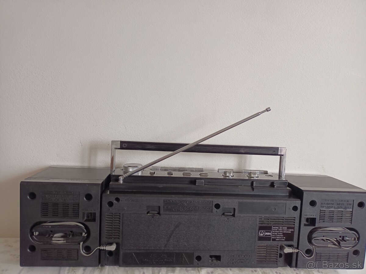 ABA 9090 radiomagnetofon retro 2 kazeťák Korea - 2