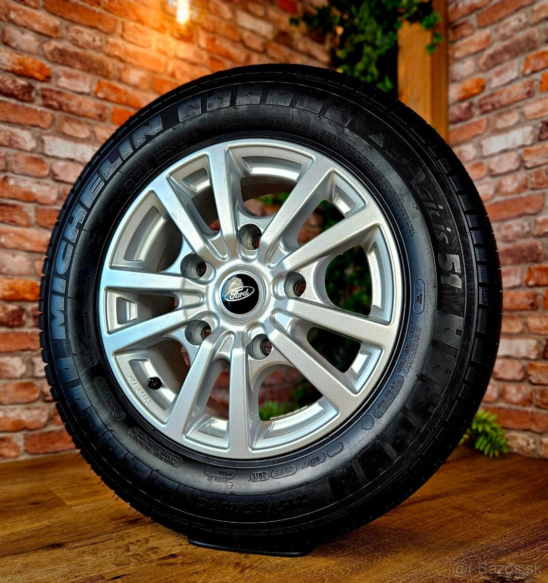 +TOP+ Alu R16 5x160 + letné pneu 215/65 R16 Ford transit... - 2