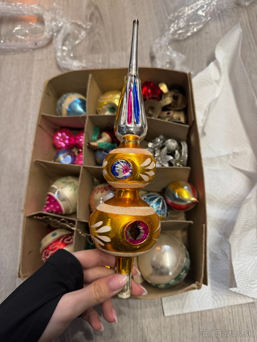 Predám retro sklenené vianočné ozdoby - 2
