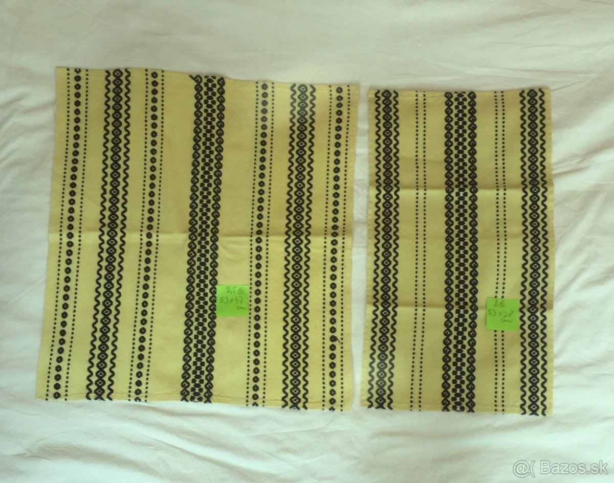 Doma tkané obrusy, dečky, prestieranie - 2