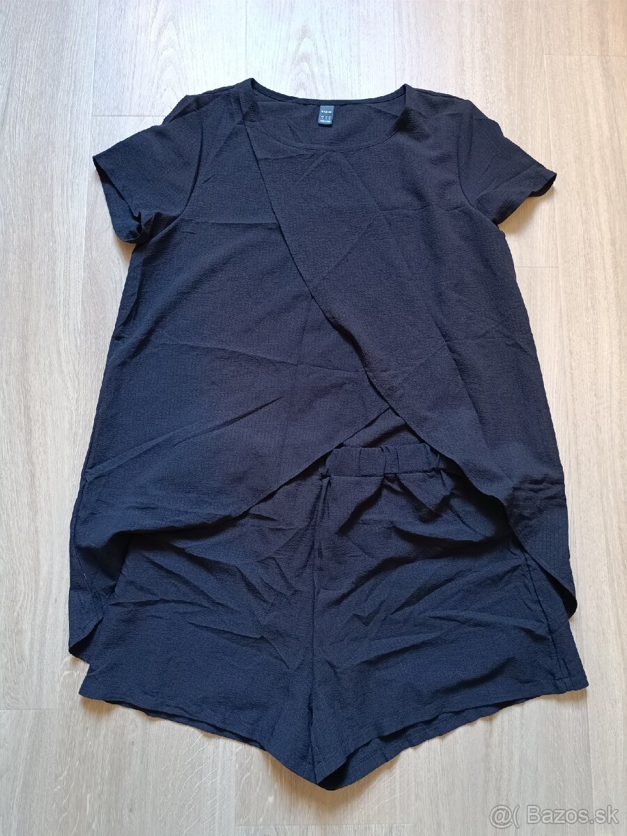 Čierny kraťasový komplet - 2