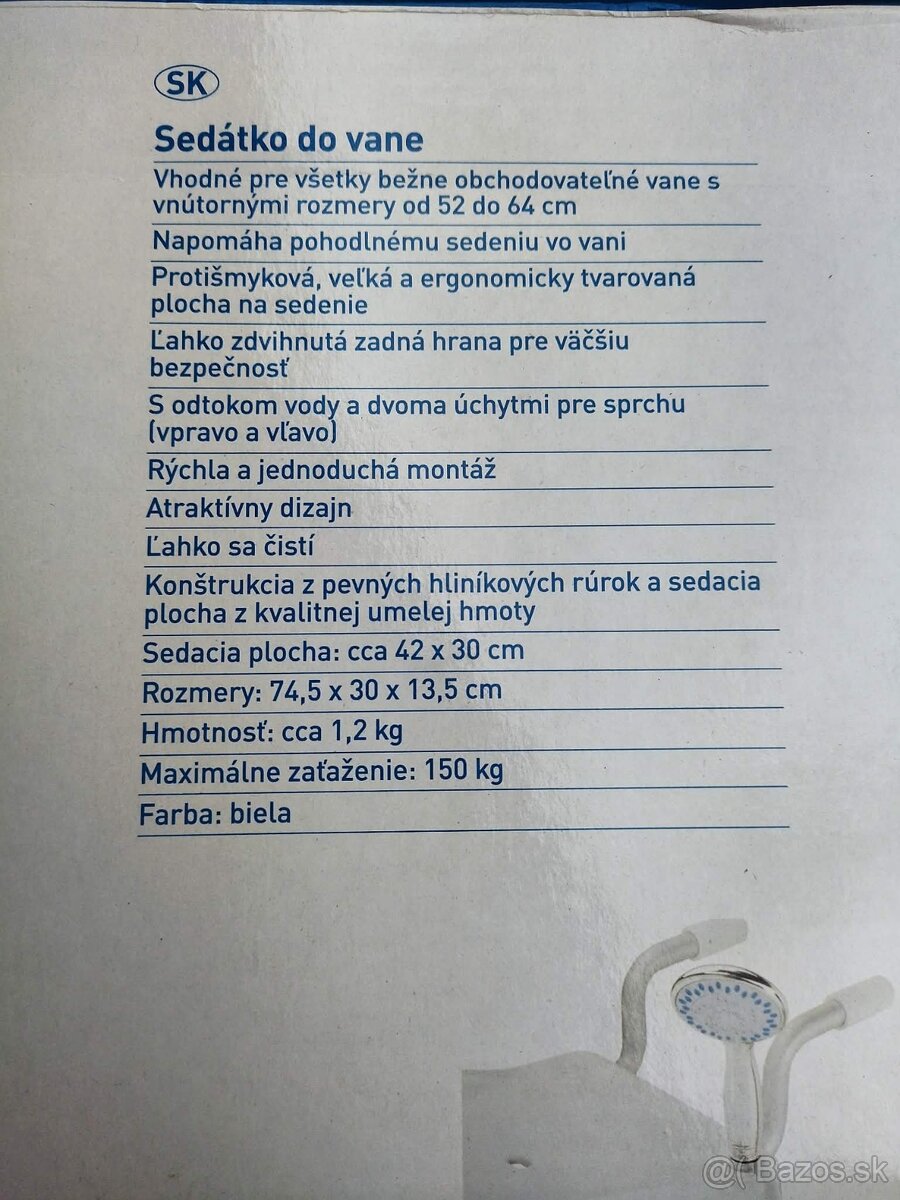 Sedatko do vane pre seniorov - 2