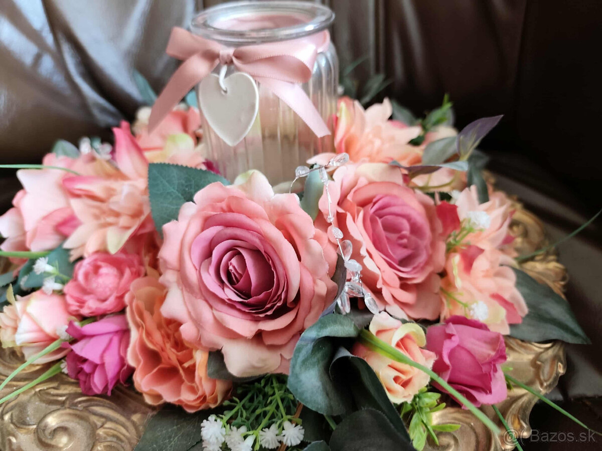 Dekoračný svietnik na taniery, priemer 37 cm - 2