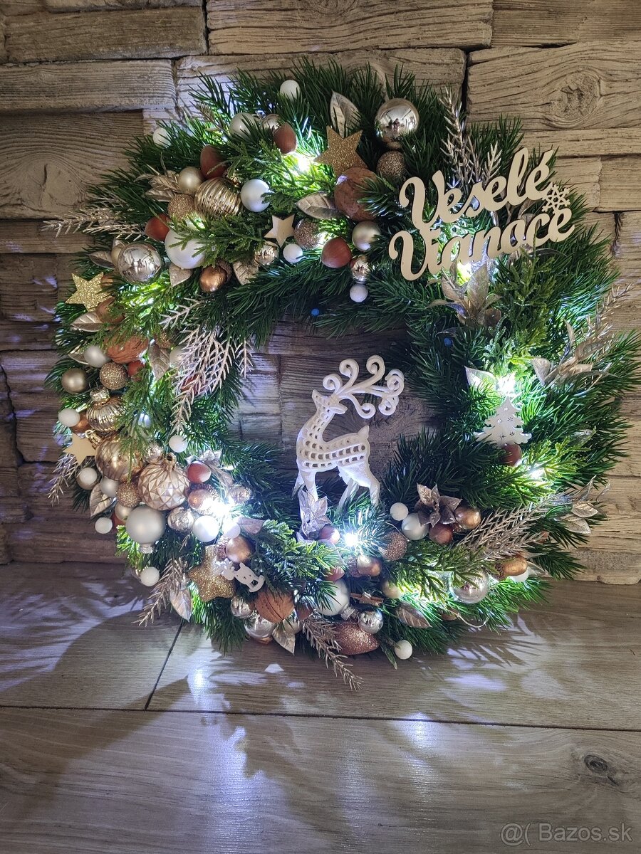 Vianočný + adventný veniec - 2