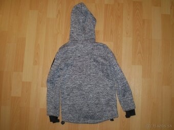 Zateplená mikina s kapucňou č. 116 - 122 - 2