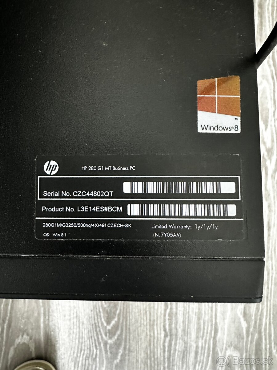 Predám stolový počítač HP 280G1 MT Bussiness PC - 2