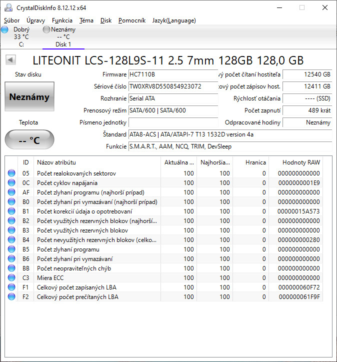 2.5" 120GB SSD disky - 2