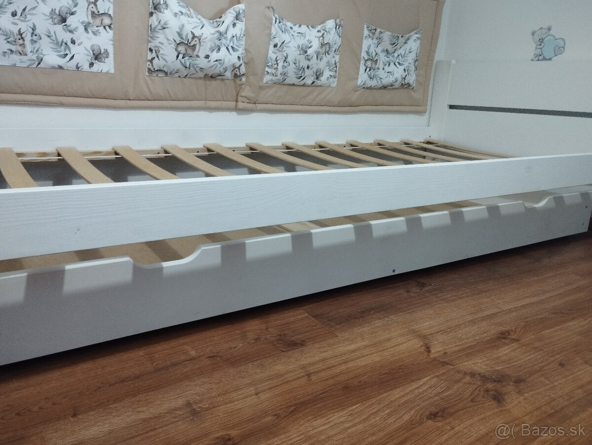 Biela posteľ + úložný box pod posteľou - 2
