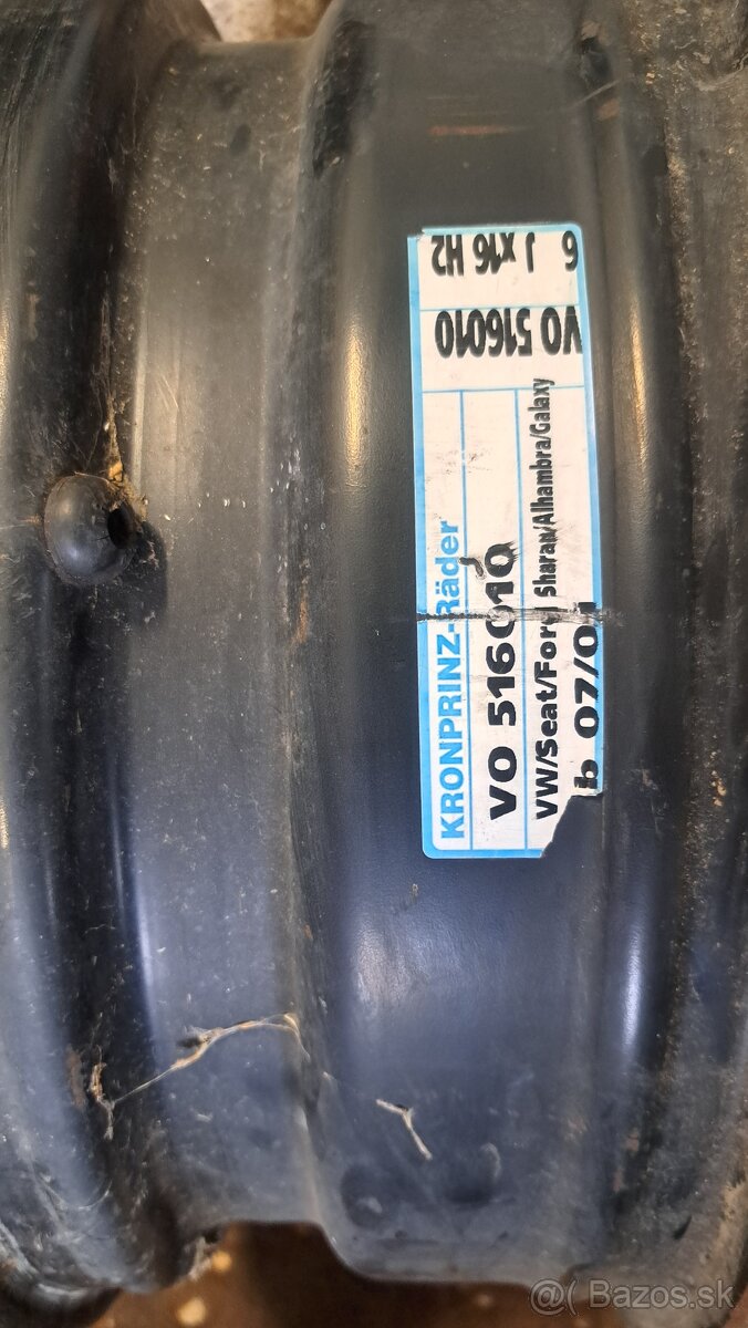 Plechový disk vw sharan,seat alhambra,ford galaxy - 2
