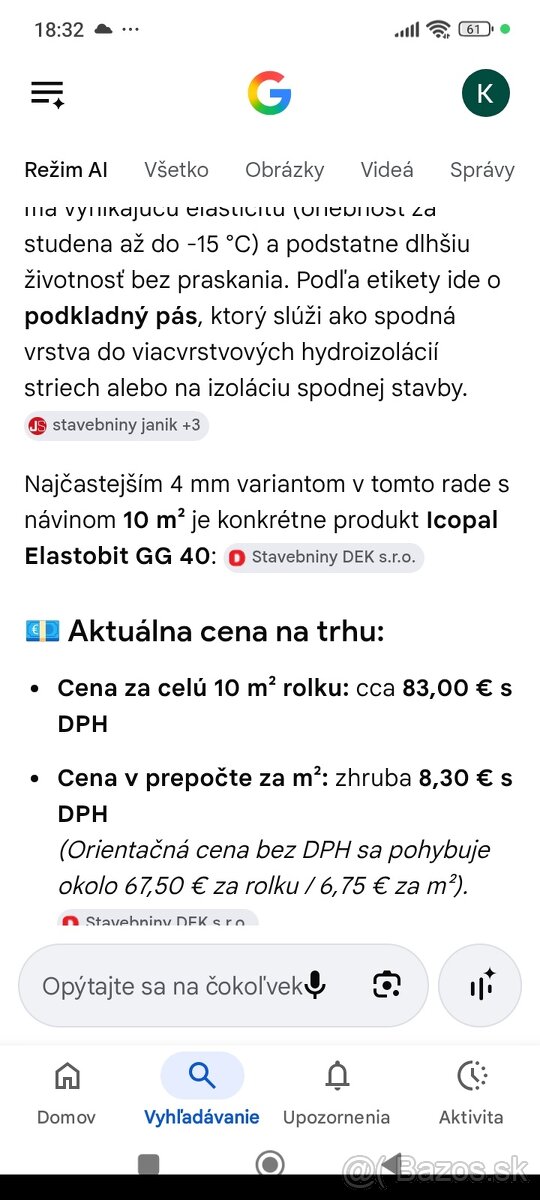 asfaltové pásy lepenka - 2