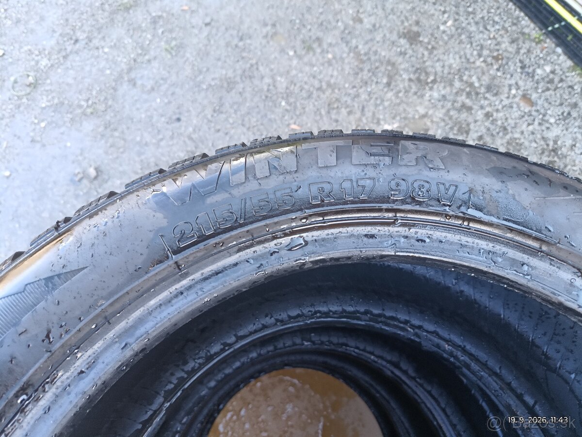 zimne pneu 215/55 r17 - 2