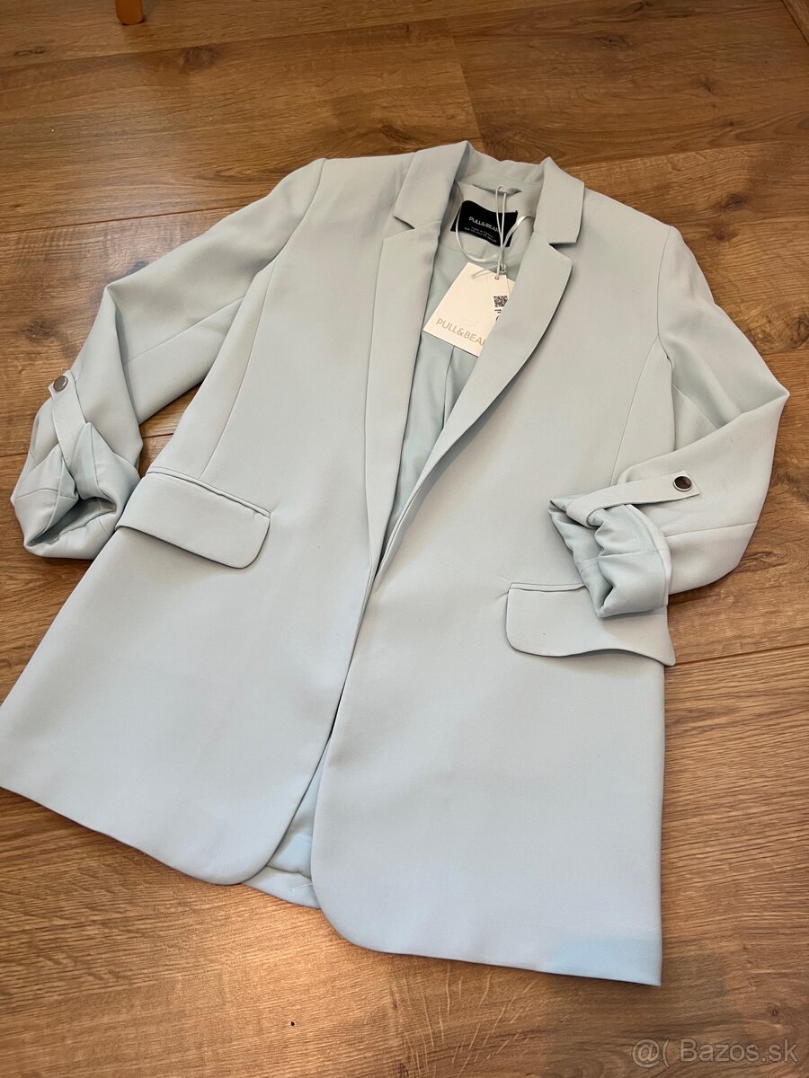 Tyrkysové sako s visačkou - 2