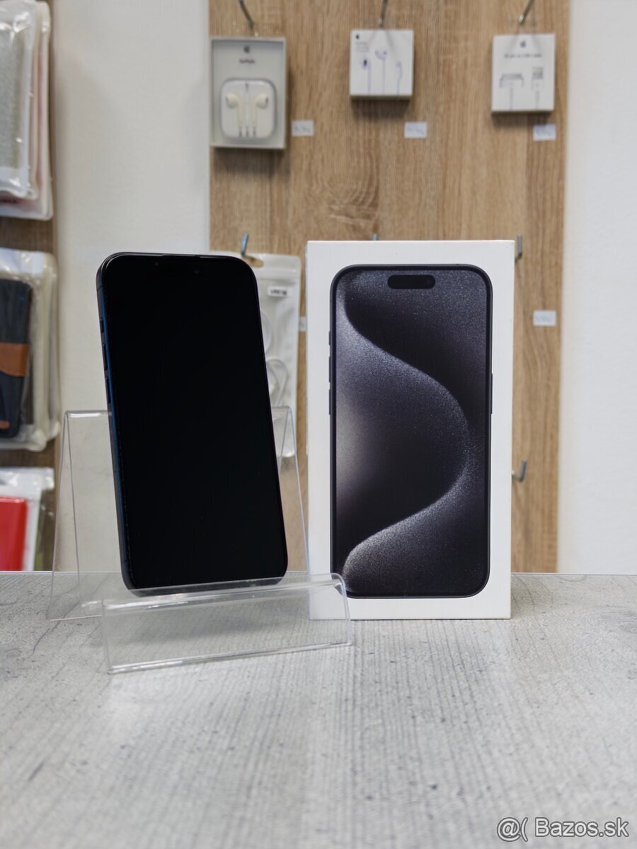 100% BATÉRIA - Apple iPhone 15 Pro 256GB Black Titanium - 2