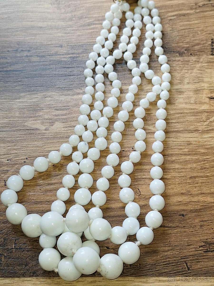 trojradový starý náhrdelník - 2