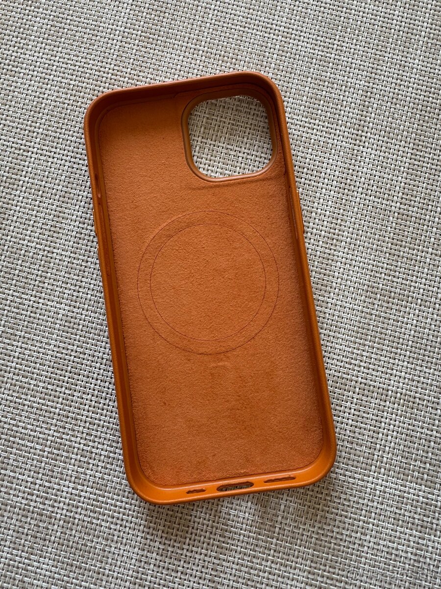 iPhone 15 leather case, hnedy - 2