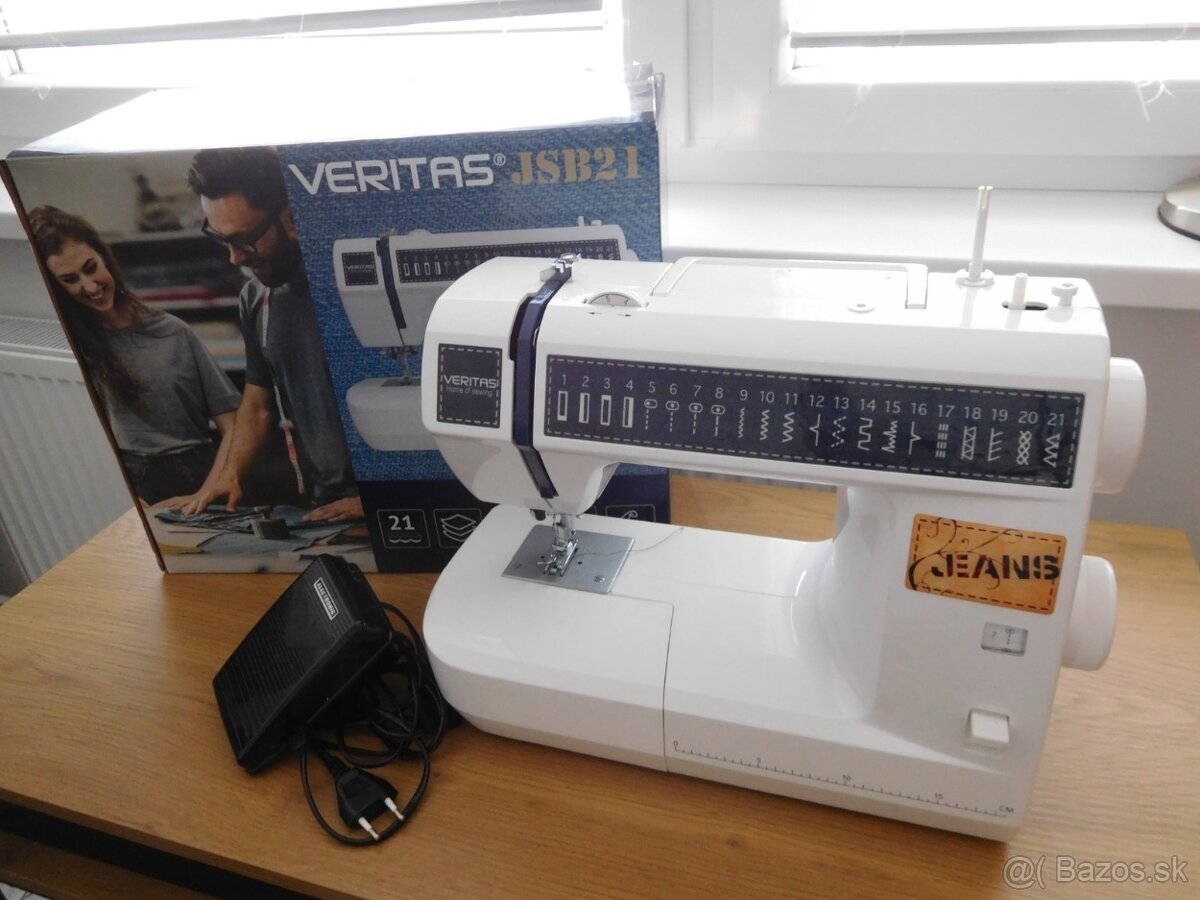 Šijací stroj VERITAS JEANS, 21 programov, - 2
