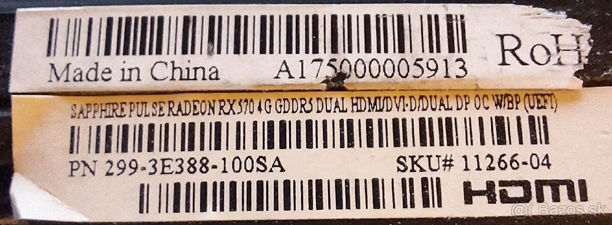 Predám grafickú kartu rx570 4gb sapphire Dual - 2