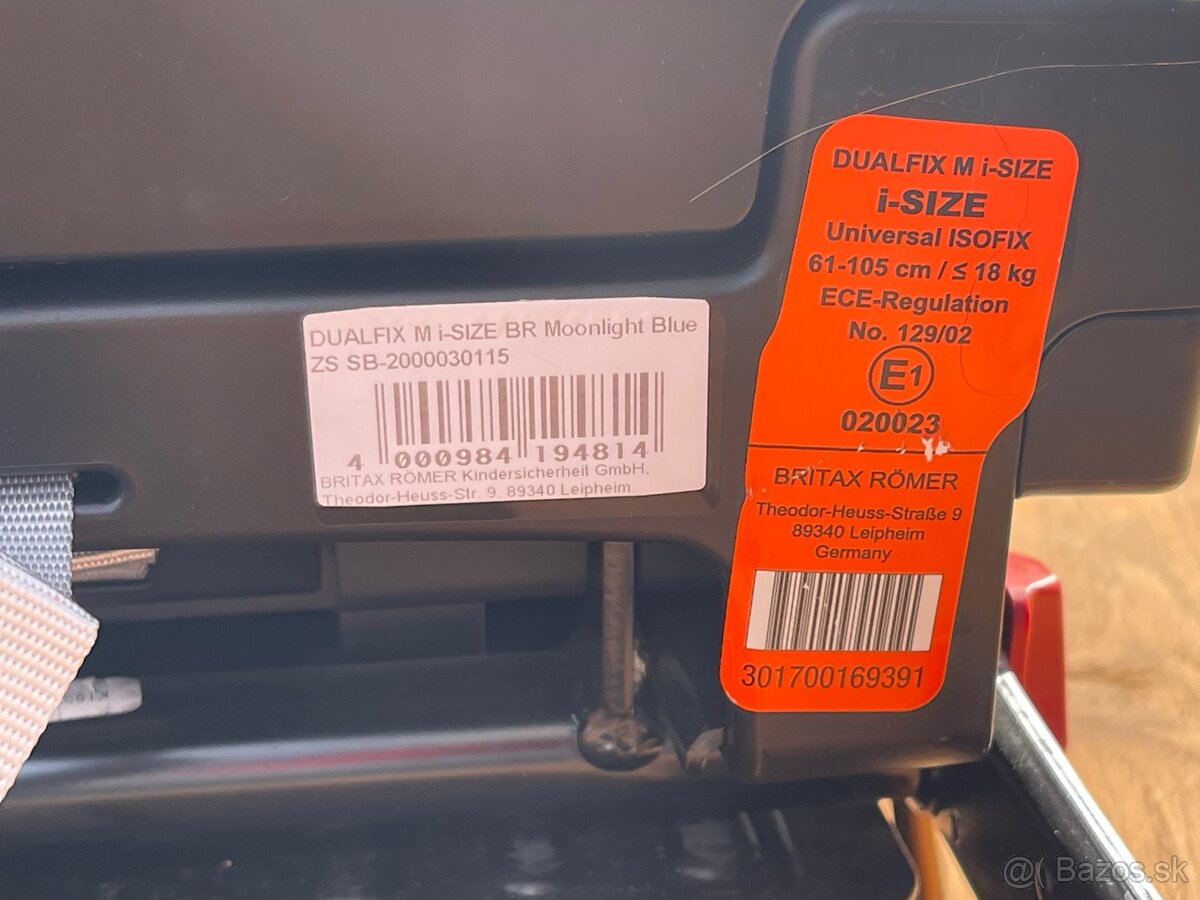 ZLAVA - BRITAX RÖMER Autosedačka Dualfix i-Size (0-18 kg) - 2