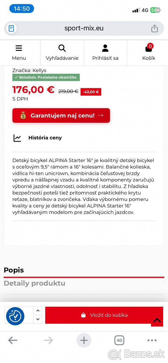 Detsky bicykel Alpina - 2