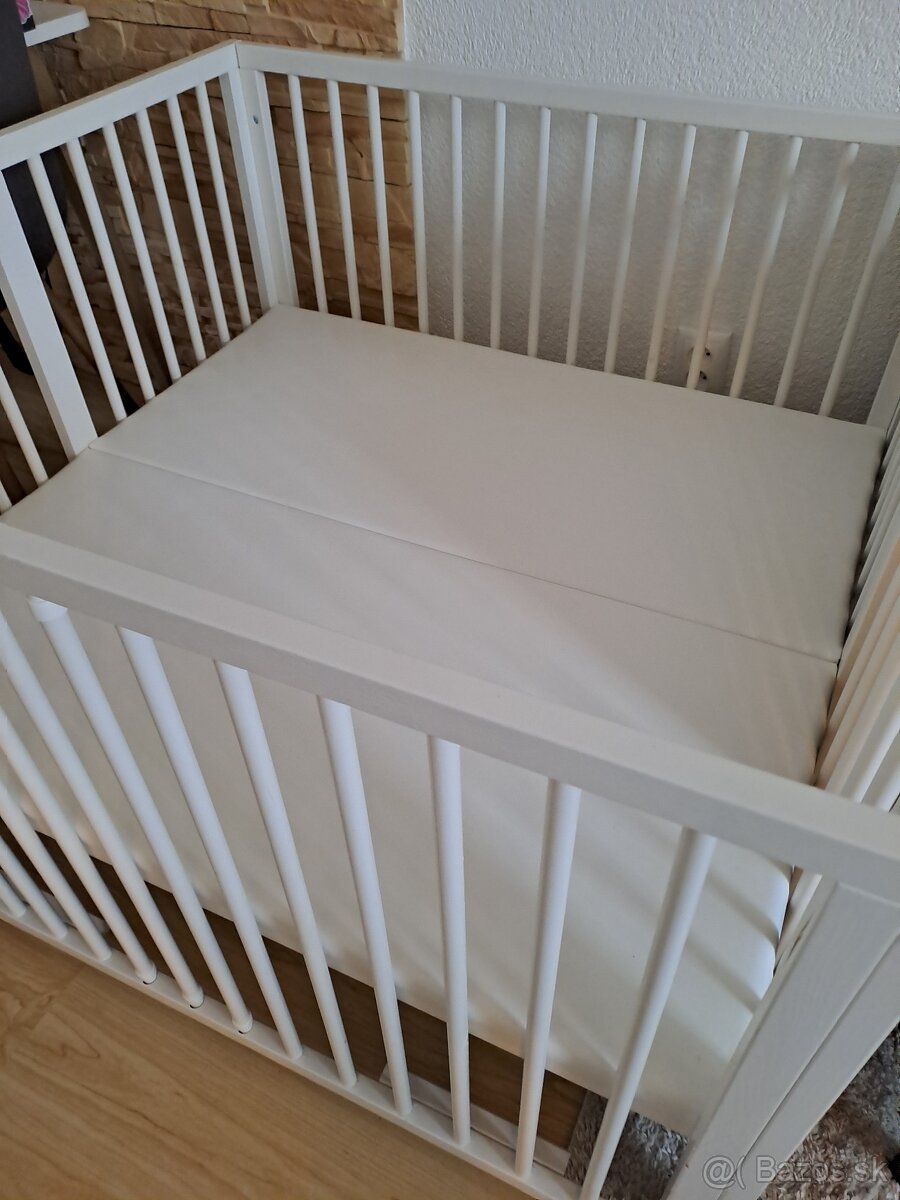 Biela ohradka na kolieskach - 2