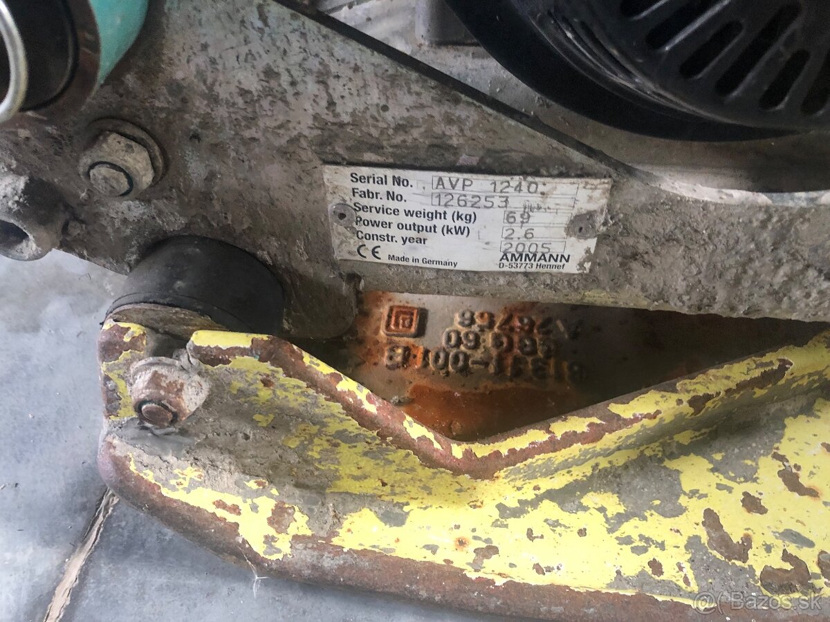 Amman Bomag Wacker neuson žehlička - 2