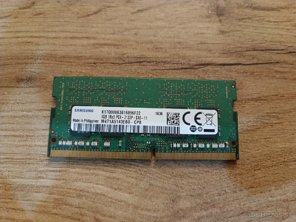 8GB DDR4 RAM do notebooku (2x4GB Samsung) - 2