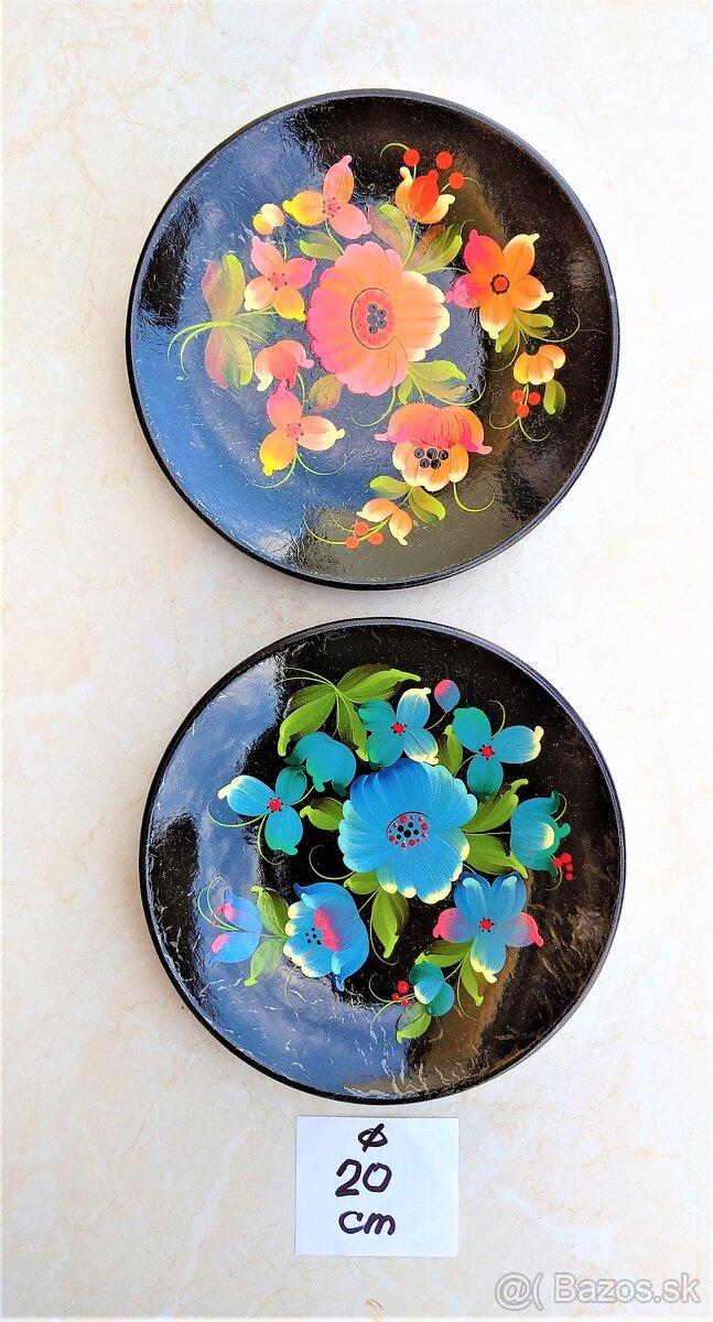 Kovová tácka, tanieriky a suveníry, figúrka, ohrievač, - 2