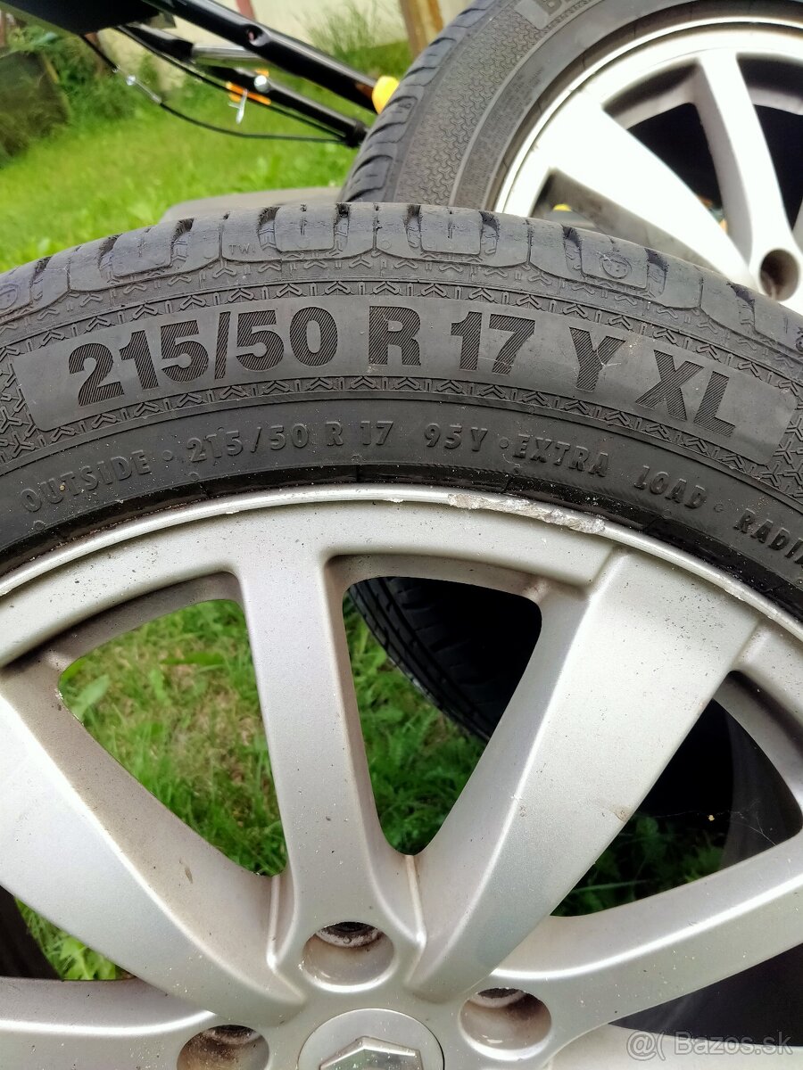 Predám elektróny s pneumatikami r17 - 2