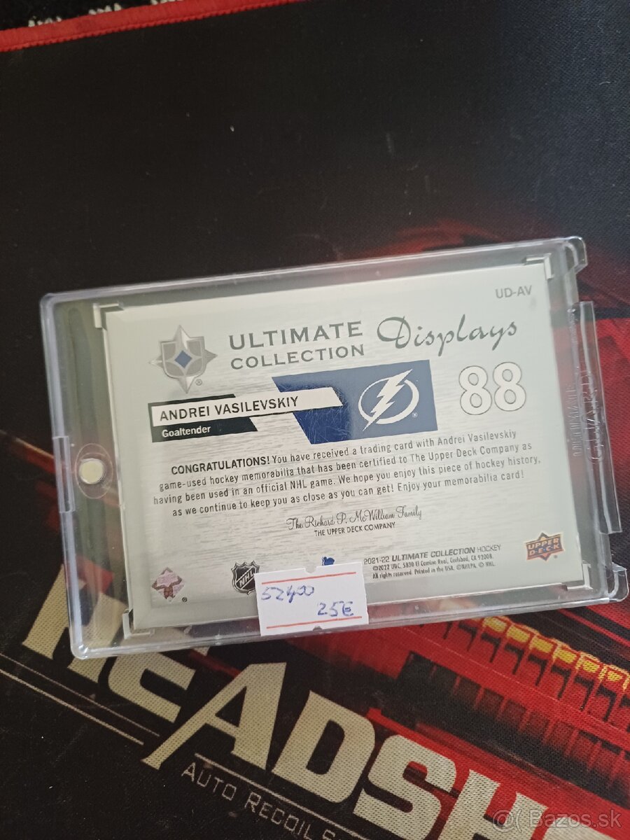 Hokejove karty / kartičky Vasilevskiy - 2