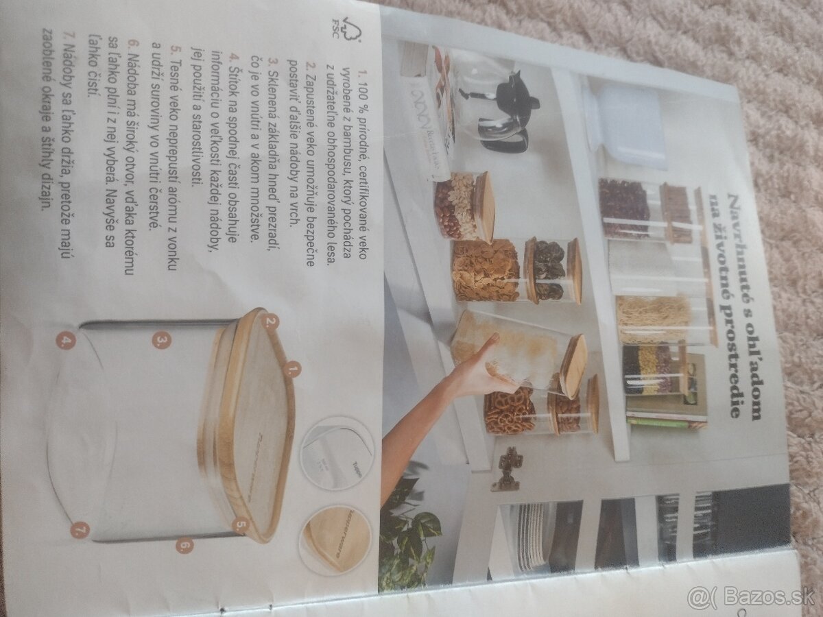 Tupperware bambusky, nové - 2