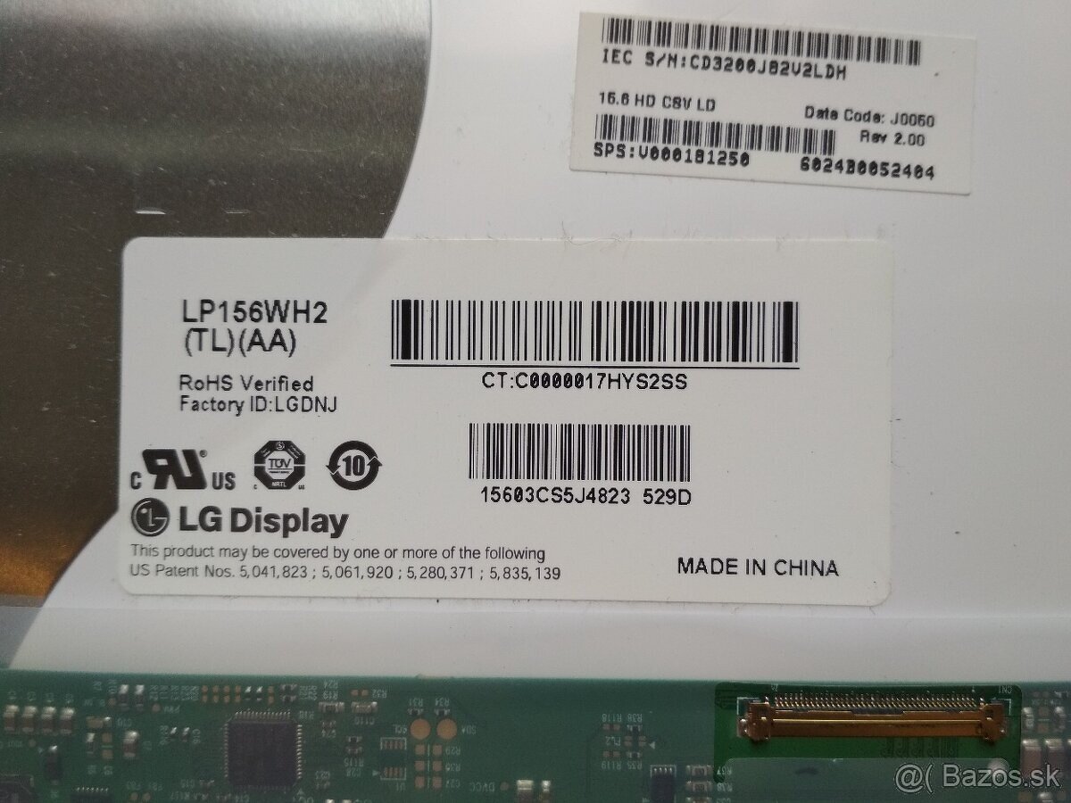 LED display 15.6" pre notebook 40pin LP156WH2 leskly - 2