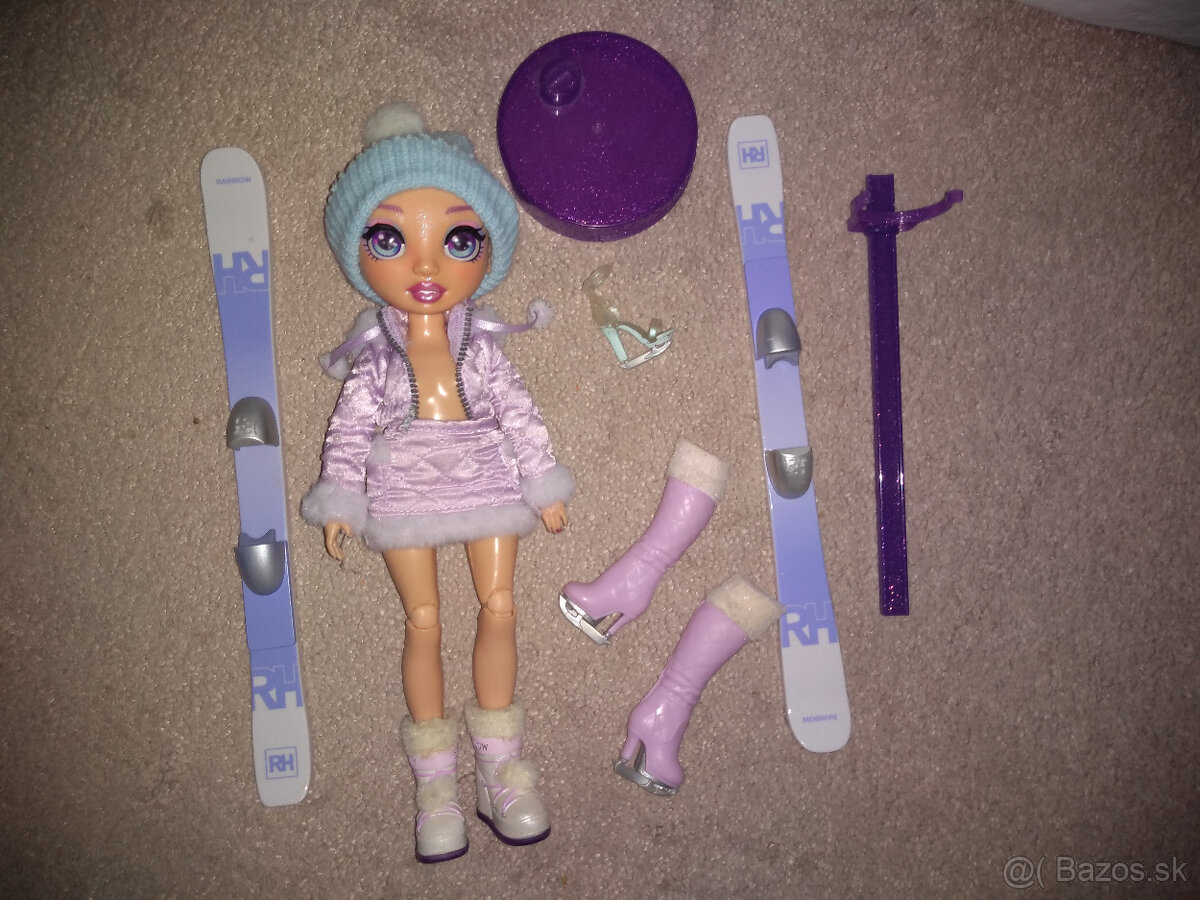 Rainbow high bábiky barbie lyže snowbord čižmy korčule bundy - 2