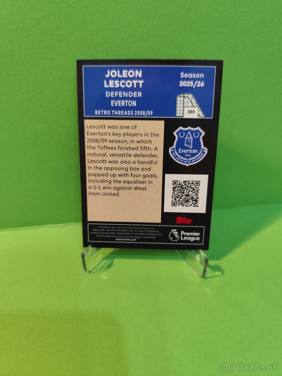 Retro Threads - Topps Premier League 2025/26 - 2