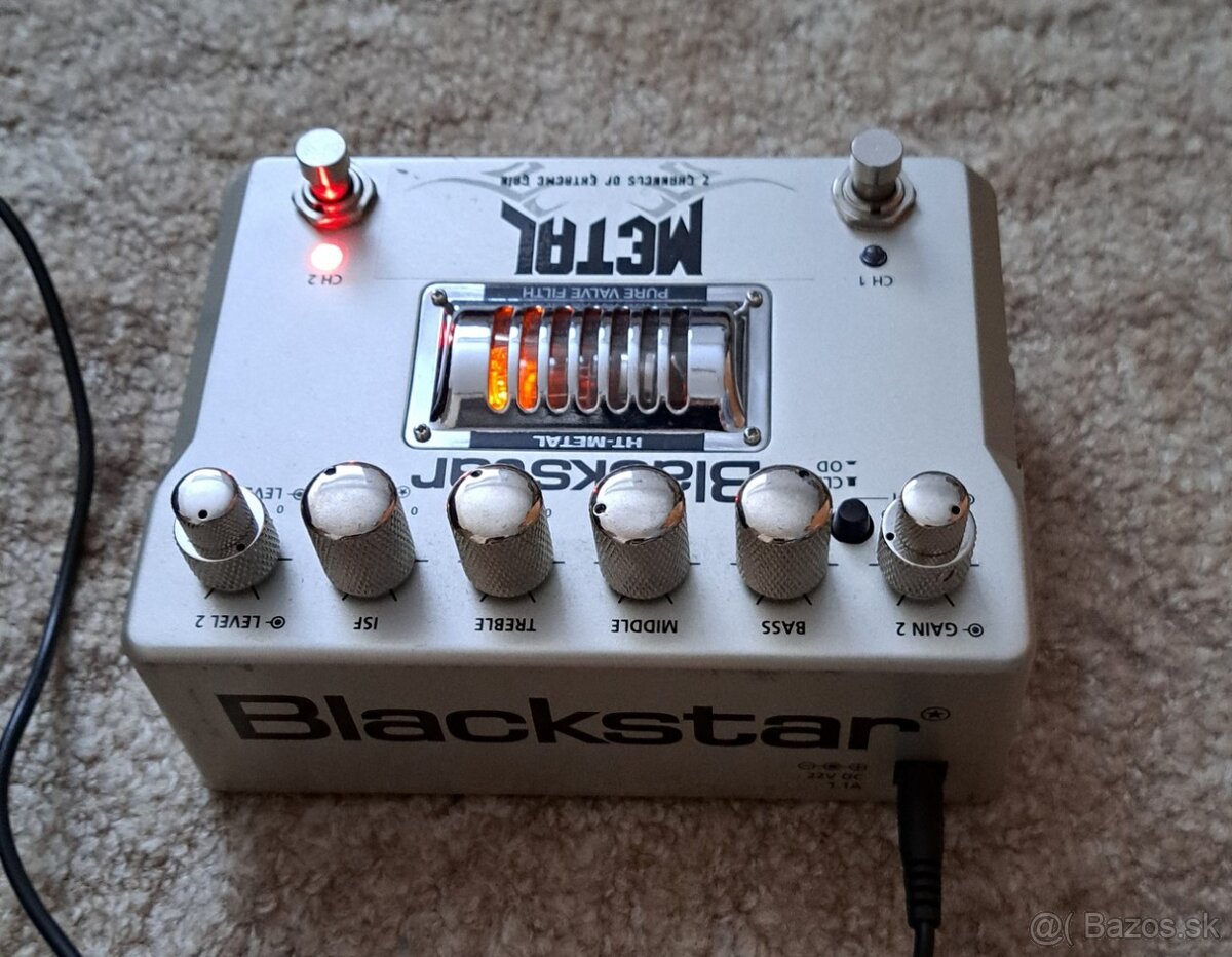 Predám lampový gitarový pedál Blackstar Metal HT-Metal - 2