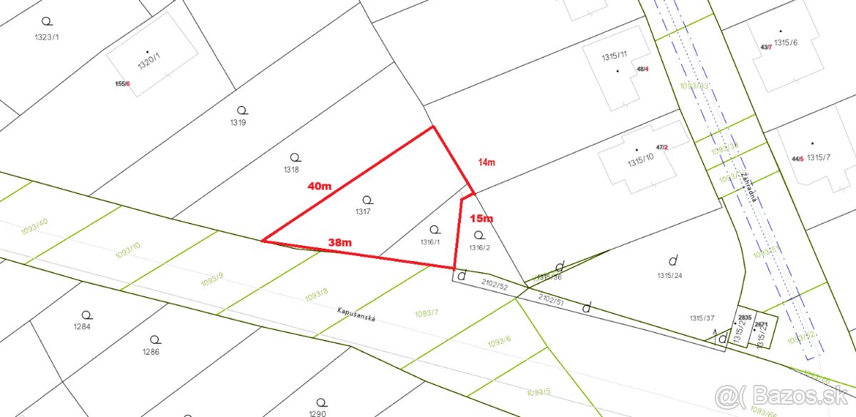 STAVEBNÝ POZEMOK - 500m2 - Kráľovský Chlmec - 2