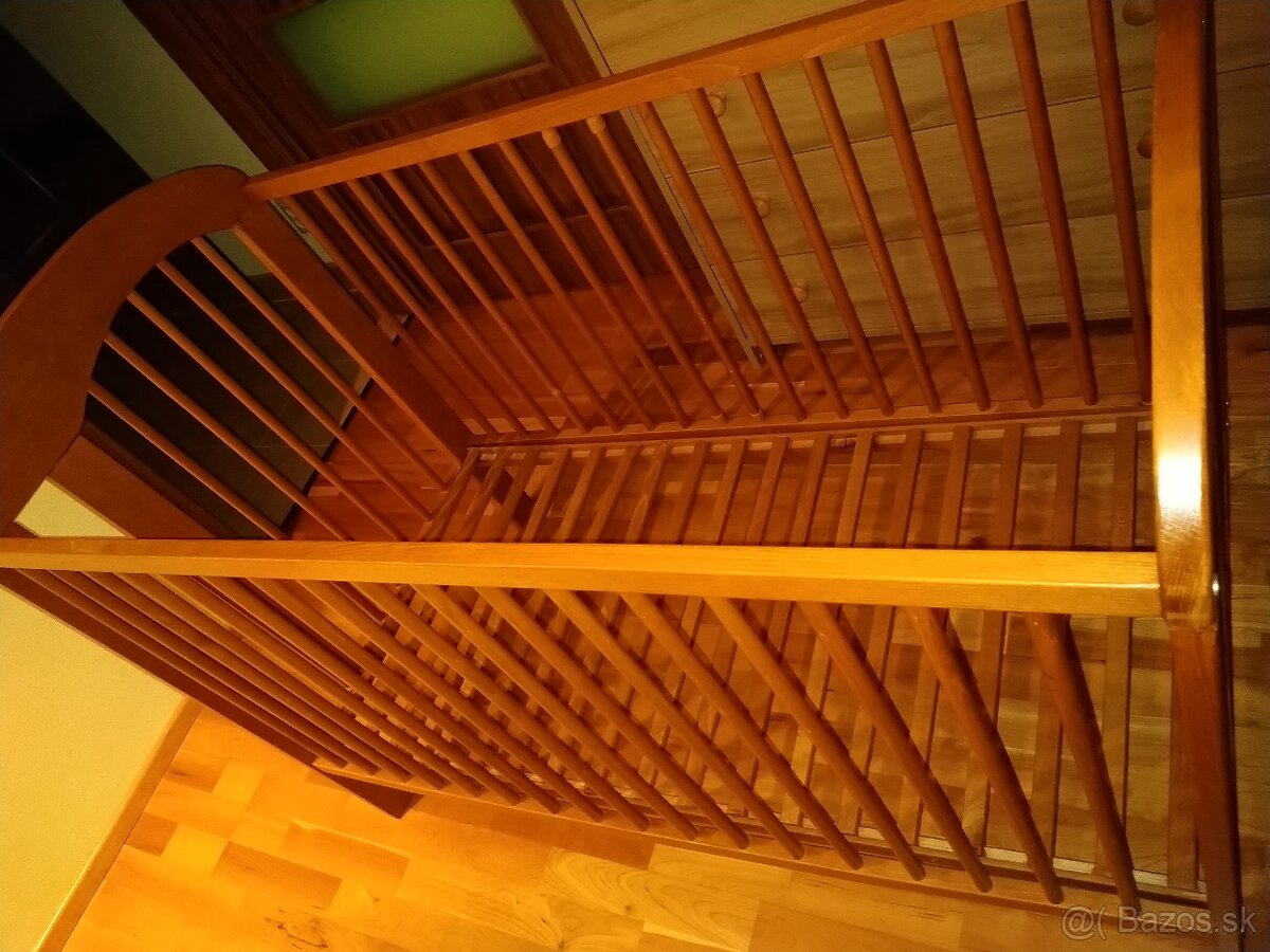 Detská drevená postieľka - 2