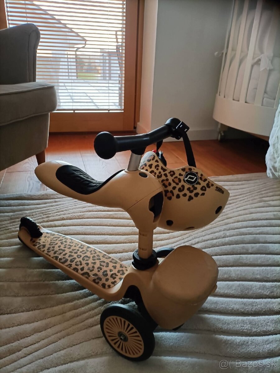 Scoot & Ride Highwaykick 1 Leopard + originál prilba - 2