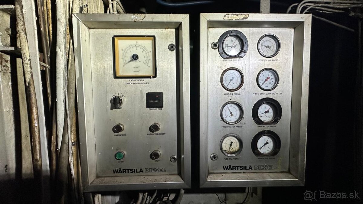 Lodný diesel generátor Caterpillar 3304 diesel engine 80 kW - 2