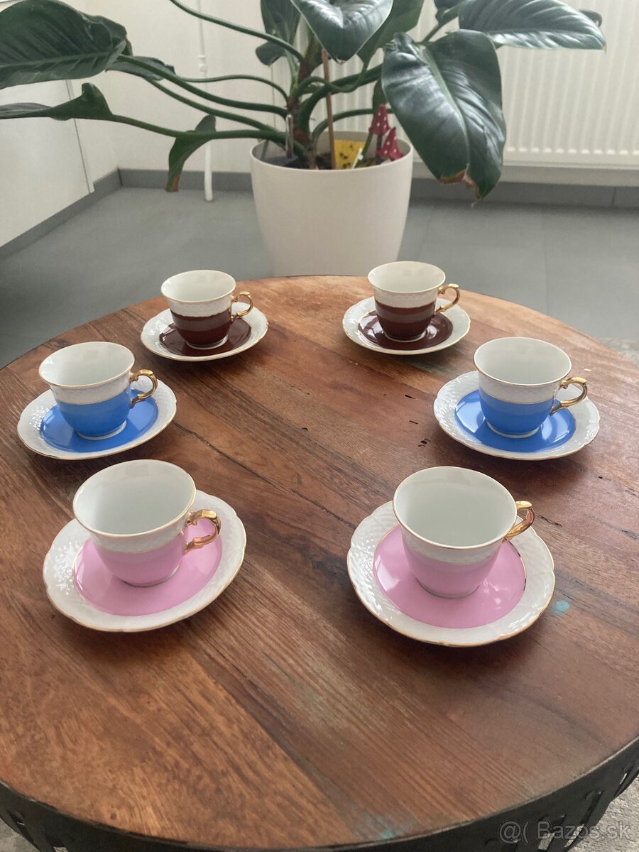 Farebné šálky/6ks - 2