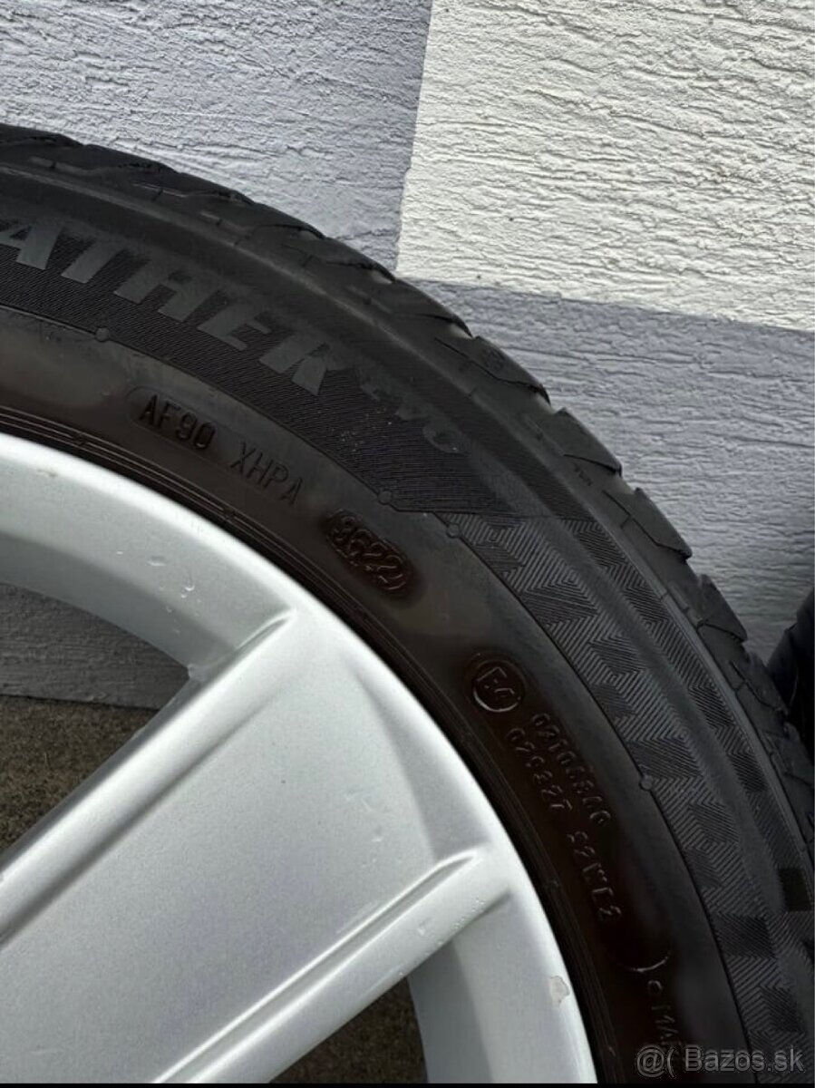 hliníkové disky 5x100 R15 orig. Škoda 15" pneu 185/60 r15 - 2