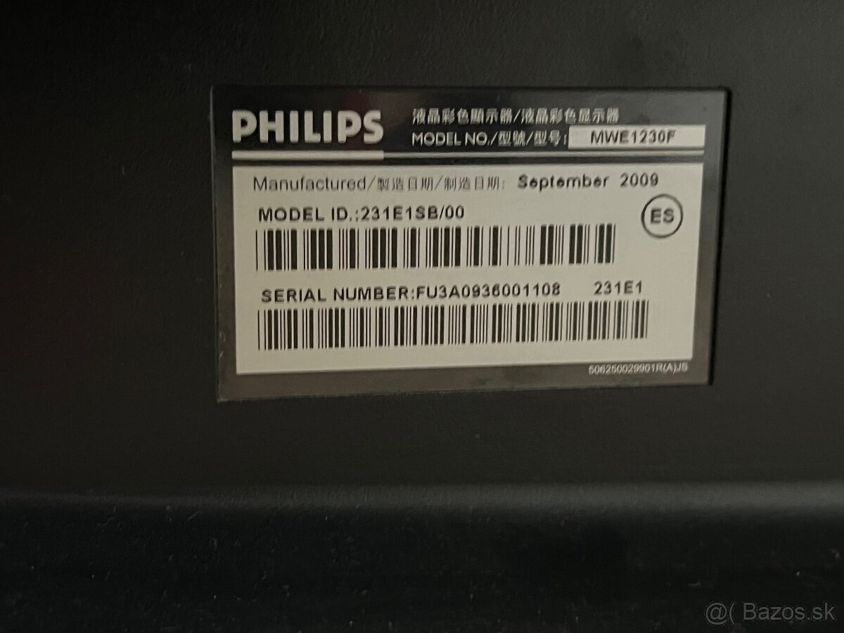 23" monitor Philips 231E - 2